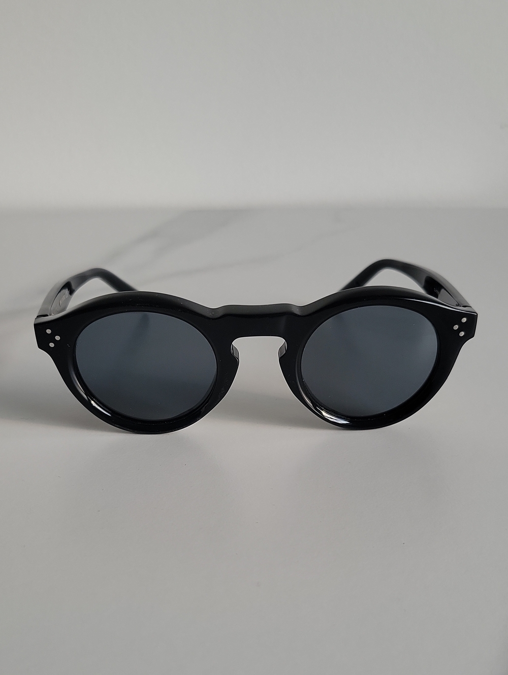 Celine CL41370S Classic Round Black Sunglasses - Picture 1 of 13